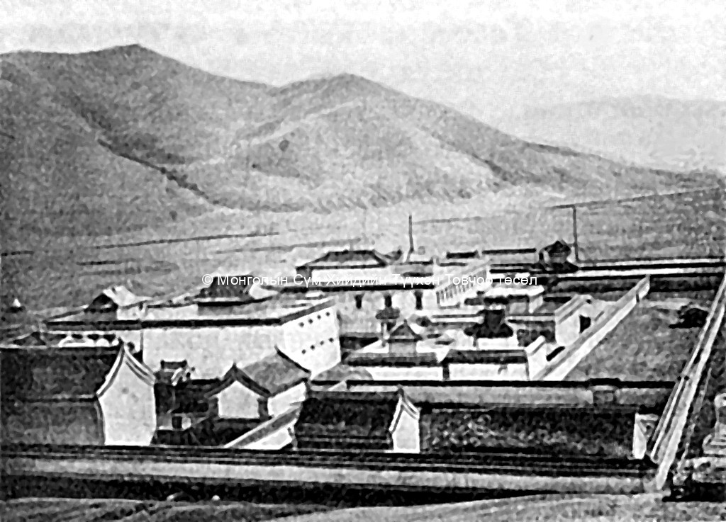 General view from the North. Lomakina 2006, 110.; Tsültem, N., Mongolian Architecture. Ulaanbaatar 1988, 122